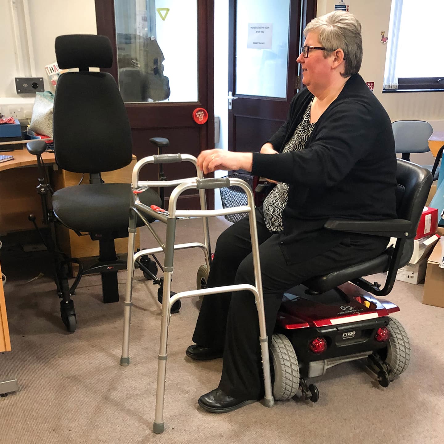 Ability to work despite having a disability due to a VELA chair