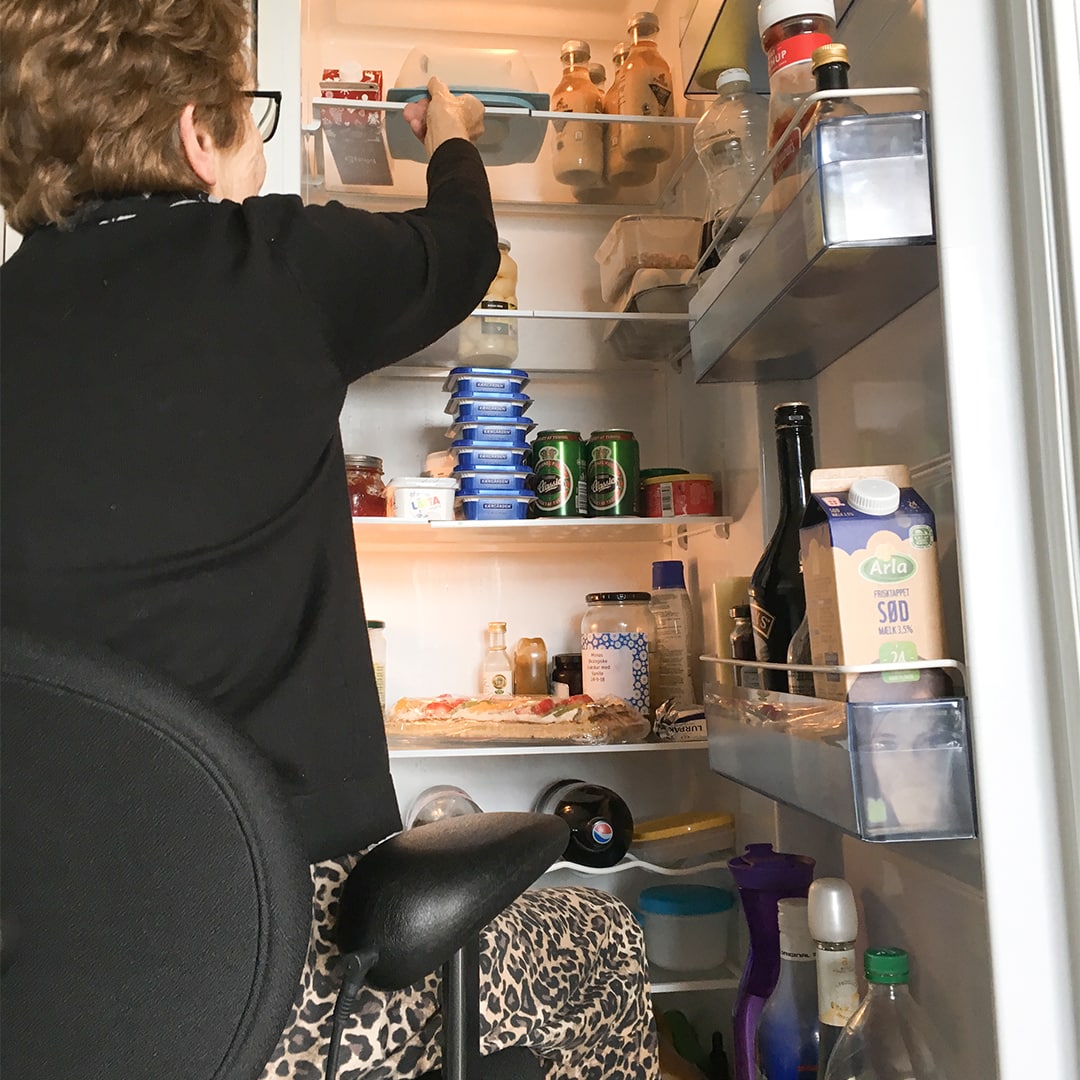 Reach the top-shelf in the fridge with a VELA Tango chair