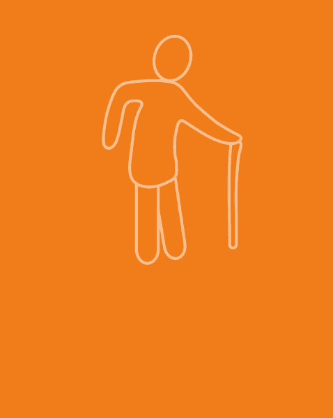 Walking impairment icon